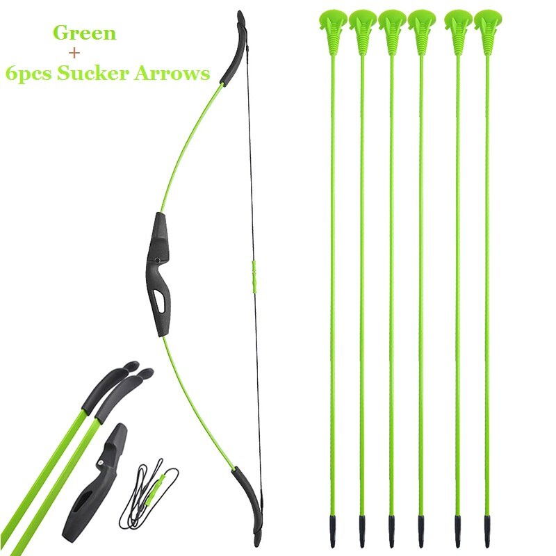 ยิงธนู Recurve Bow ของเล่นเด็ก ชุด ขวามือซ้ายประมาณ 15lbs พร้อม 6 ลูกศรสำหรับกีฬากลางแจ้งเด็กยิง Entertainment - รูปที่ 7