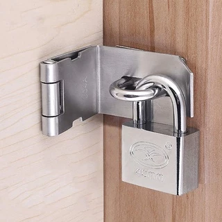 Kiprun ประตู Hasp Latch 90 องศาความปลอดภัยมุมล็อค Latch สําหรับ Push เลื่อน Barn ประตู