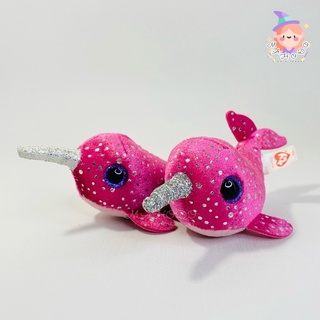 ตุ๊กตาวาฬนาร์วาล TY (มือสอง) ขนาด 4 นิ้ว ทีวาย ตุ๊กตาทีวาย Teeny Tys Beanie BOOS Narwhal ตุ๊กตาสัตว์ทะเล ตุ๊กตาสัตว์น้ำ