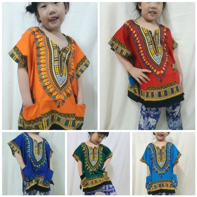 ถูกสุด เสื้อเด็ก ชาย หญิงใส่ได้ ลายจังโก้โบฮีเมี่ยน ใส่เที่ยวทะเล ลายไทย ลายชนเผ่า Jungo ผ้าcotton 100%