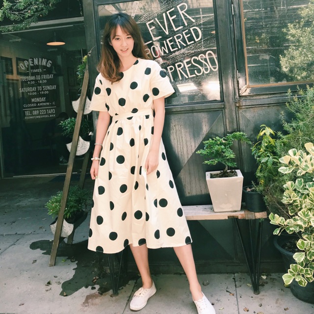 Polka dot dress 690 รวมส่ง