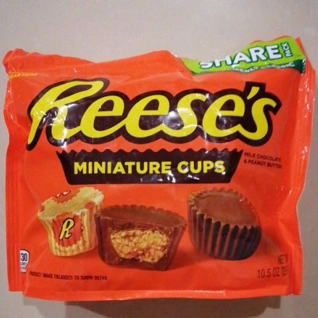 Reese's Miniature Cups Milk Chocolate & Peanut Butter 297g