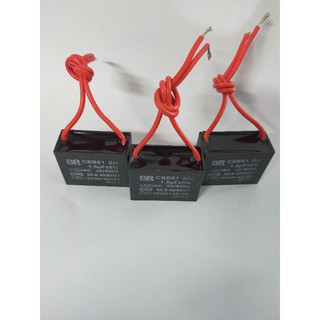 คาปาซิเตอร์ 1.5 uf 450 v Capacitor แค๊ปพัดลมแบบมีสาย