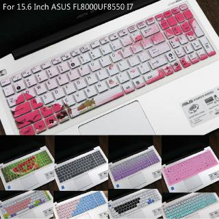 แผ่นซิลิโคนครอบคีย์บอร์ดแล็ปท็อป แบบบางพิเศษ สําหรับ ASUS FL8000UF8550 I7 15.6 นิ้ว