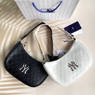 กระเป๋าหนังลายโลโก้NY รุ่นHobo พร้อมส่ง #กระเป๋าทรงพอชny #mlb