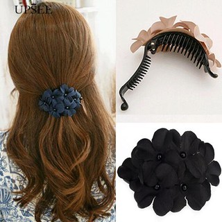 * ลูกปัดสตรีหรูหราสง่างาม Barrette Clamp Hairpin