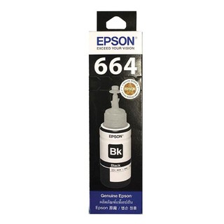 อิงค์แท้งค์ สีดำ 70cc (L100/L200) Epson T664100/70cc Black Ink Cartridge (L100 / L200) Epson T664100