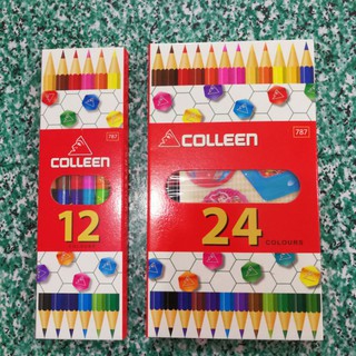 สีคลอลีน colleen แบบ2หัว(12/24/36/48/60) สีคลอรีน12สี1หัว สีไม้