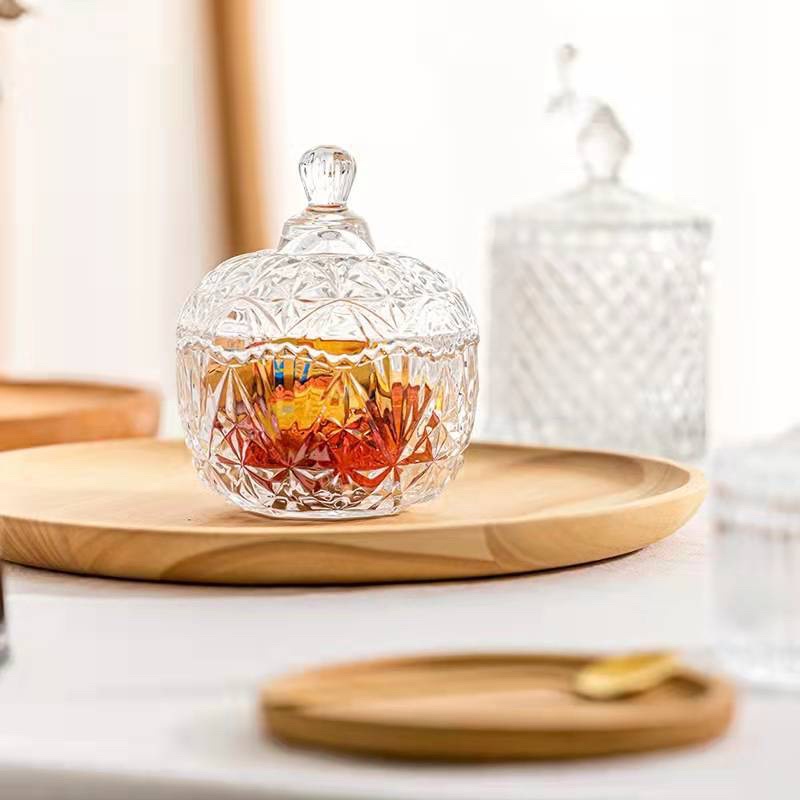 โหลแก้ว โหลแก้วพร้อมฝา เรียบหรู ประดับเคาน์เตอร์ ประดับห้องอาหาร - รูปที่ 3