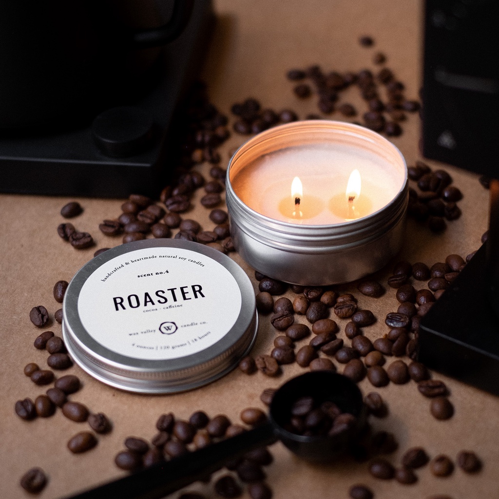 เทียนหอม เทียนไขถั่วเหลือง กลิ่น Roaster - Coffee & chocolate