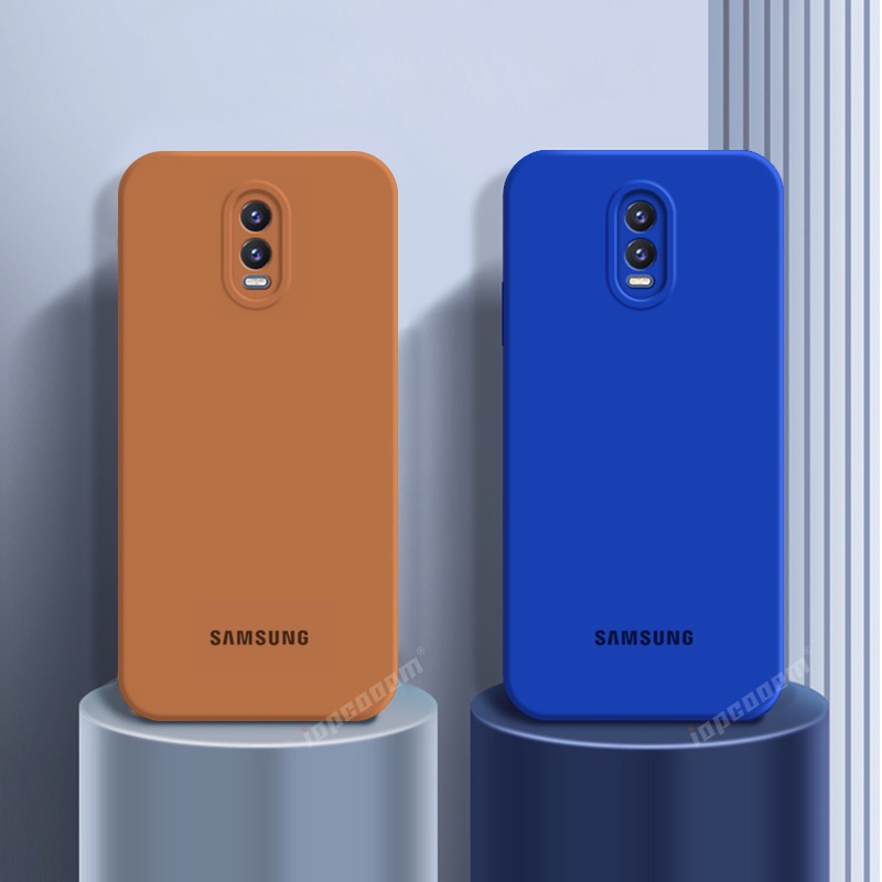 เคสกล้องแบบนุ่มสีทึบ Samsung Galaxy J7 J5 Pro J530 J730 2017 ปลอกซิลิโคนเหลวแบบเดิม