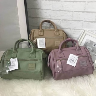 💟💟มาใหม่ ชนช้อปค่า Anello Boston Bag PU 2 way🍭