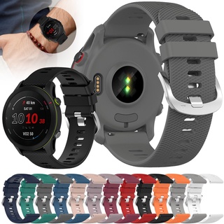 สายนาฬิกาข้อมือซิลิโคน 18 20 22 มม. สําหรับ Garmin Forerunner 255 255m 255s 245 245m Music Strap 158 55 Venu sq 2s 2 Plus