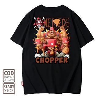 คอตต้อนคอกลมเสื้อยืด พิมพ์ลายอนิเมะ TONY TONY CHOPPER ONE PIECE 009 ALVACOTH พรีเมี่ยม สไตล์ญี่ปุ่นS-5XL