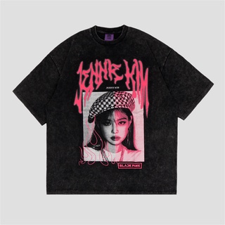 เสื้อยืด ขนาดใหญ่ พิมพ์ลาย Jennie Kim