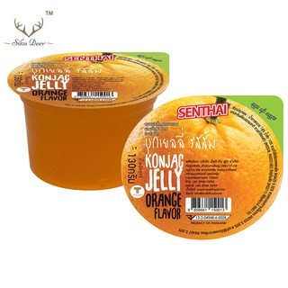 SENTHAI คลีน เยลลี่บุก รสส้ม พร้อมทาน 130g x 6 (FJ0005-1) Konjac jelly orange flavor เพื่อสุขภาพ คุมน้ำหนัก ของว่าง ทานเล่น