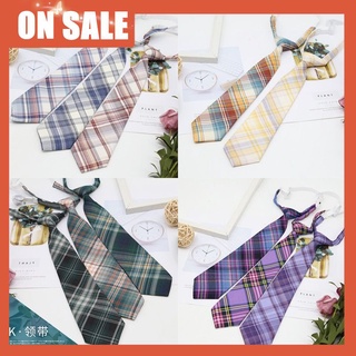 JK/DK knot-free tie student college style Japanese department short style matching shirt