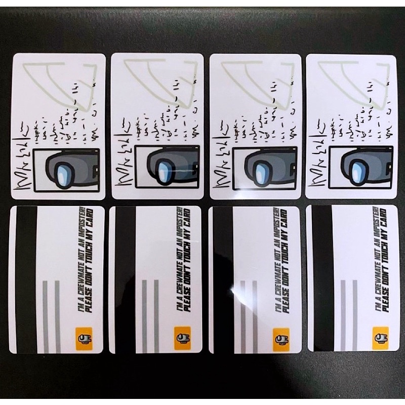 10.10 AMONG US EZ-LINK CARD STICKER MRT CARD NFC CARD AMONG-US ID CARD IDENTIFY CARD การ์ดปรับแต่ง