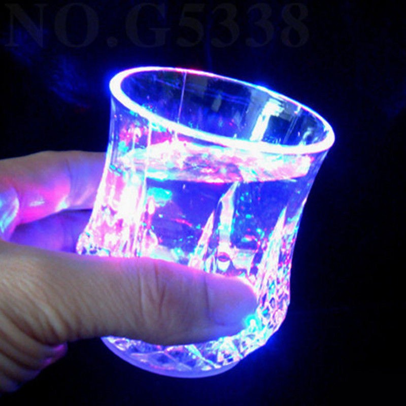 Color Cup แก้วน้ำมีไฟ LED แก้วปาร์ตี้ขนาด 7 Oz