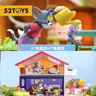 ★Hgtoys★[Optional] [ ] ของเล่นตุ๊กตา TOM and JERRY Daily Life 2 Series Mystery Box 52toys ของขวัญ สําหรับตกแต่ง