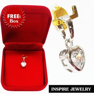 INSPIRE JEWELRY จี้เพชรรูปหัวใจ