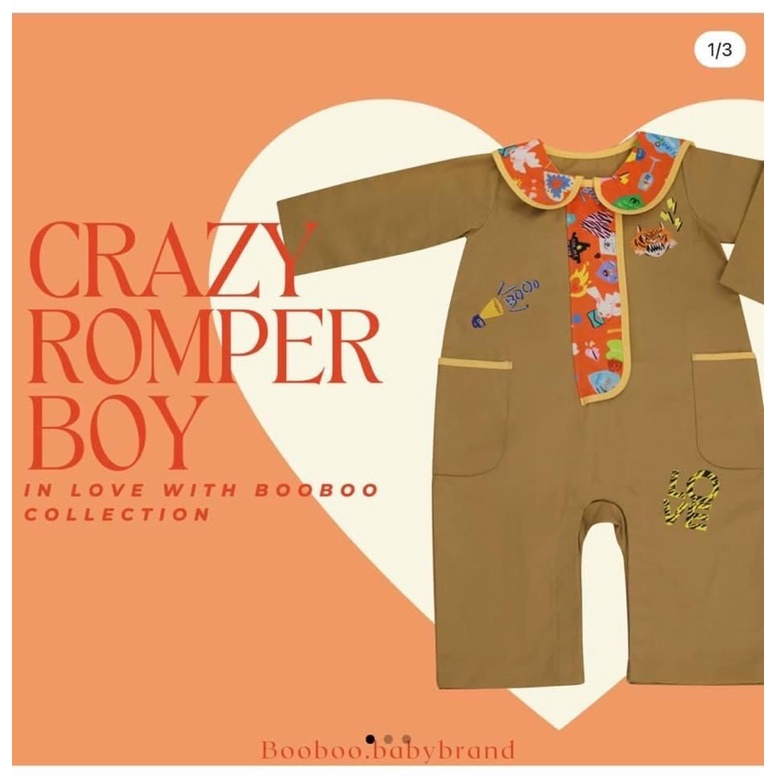 booboo.babybrand 9-12 crazy romper