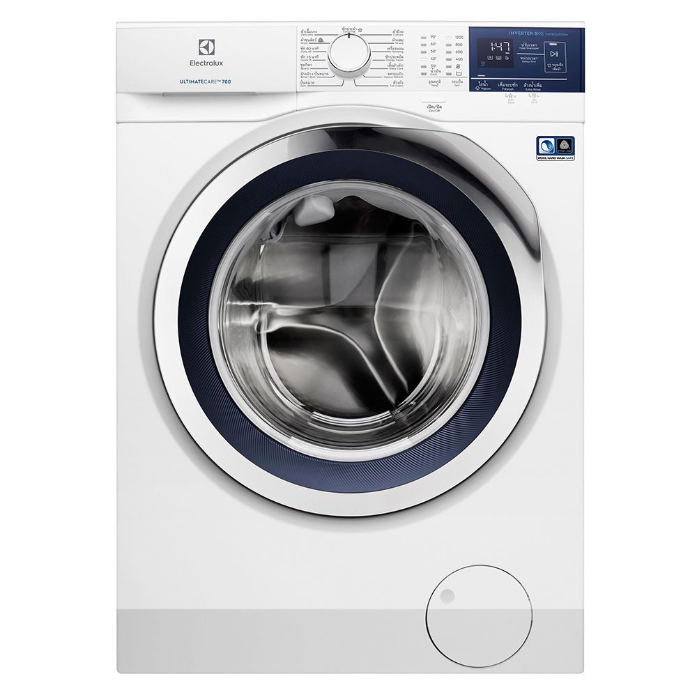 เครื่องซักผ้า เครื่องซักผ้าฝาหน้า ELECTROLUX EWF8024BDWA 8 กก. อินเวอร์เตอร์ เครื่องซักผ้า อบผ้า เครื่องใช้ไฟฟ้า FL WM E