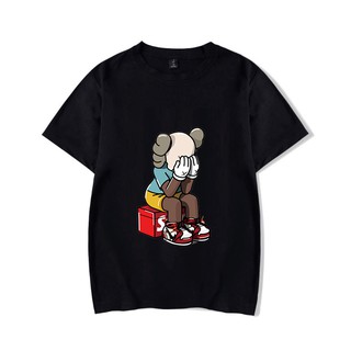 kaws uniqlo T shirt Plus Size t-shirts letter printed Korean Fashion bh