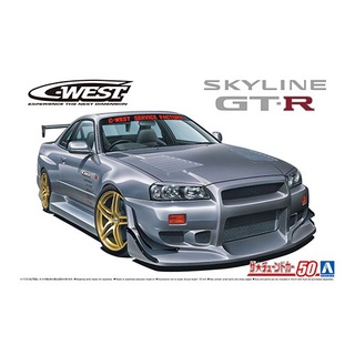 Aoshima 1/24 C-West Nissan Skyline GT-R (BNR34) 2002