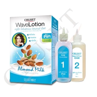 Cruset Wave Lotion ครูเซ็ท เวฟโลชั่น โลชั่นดัดผม อัลมอนด์ มิ้ลค์/มัลติเบอร์รี่/เคราติน/มิ้ลค์ 105 มล.