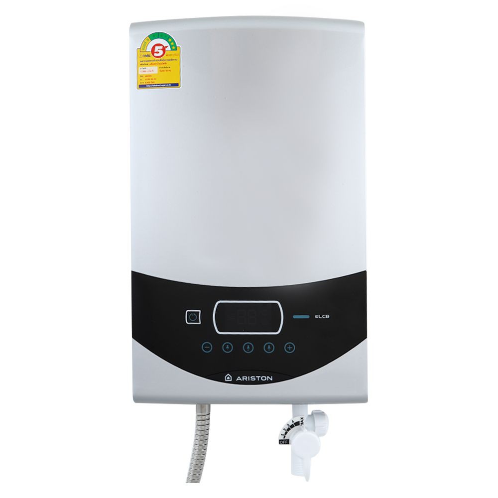 Water heater SHOWER WATER HEATER ARISTON LUXURY SQUARE 4.5KW Hot water heaters Water supply system เครื่องทำน้ำอุ่น เครื