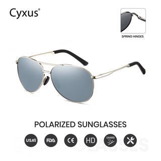 Cyxus แว่นตากันแดด เลนส์ Polarized ป้องกันแสง UV400 1489S18 สําหรับผู้ชาย