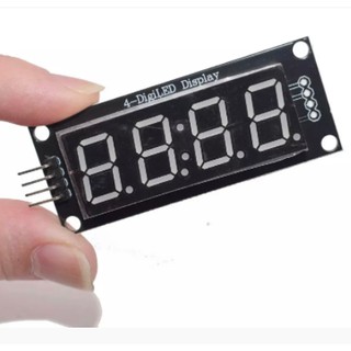 TM1637 4-Digit LED 0.56" Clock Double Dots Module โมดูลแสดงค่าตัวเลข 4 หลัก จุดนาฬิกา สีแดง