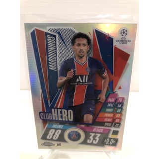 2020-21 Topps Chrome Match Attax UEFA Champions League Europa League Soccer PSG