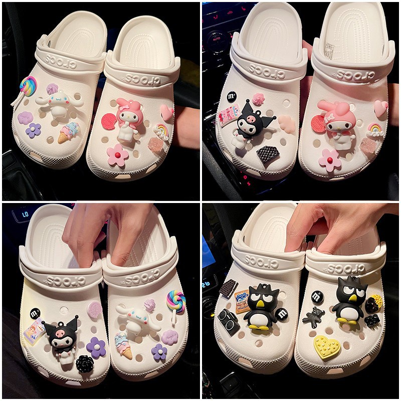 น่ารัก 3D ตุ๊กตา jibbitz crocs charm รองเท้าตลกตกแต่งรองเท้าผู้หญิงอุปกรณ์เสริมรองเท้าหัวเข็มขัด