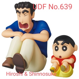 ของใหม่ พร้อมส่ง UDFชินจัง Ultra Detail Figure No.639 UDF Crayon Shin-chan Ketsudakearuki Hiroshi &amp; Shinnosuke