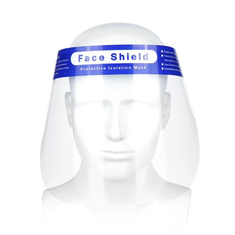 Hoshiko_SHOP เฟสชิว แบบคาดหัว Face Shield(1ชิ้น)  หน้ากากกันละอองน้ำ หน้ากากใส <F2>