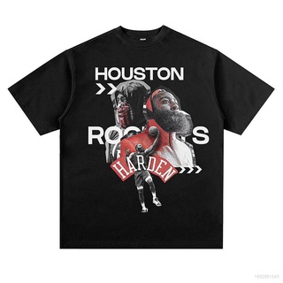 เสื้อยืดคอกลม แขนสั้น พิมพ์ลาย Ace NBA James Harden Fan สไตล์วินเทจ แนวสตรีท ใส่เทรนนิ่ง