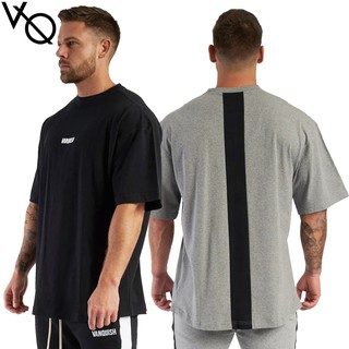 VQ Mens Sports Tee Gmy Short-sleeved T-shirt Cotton Casual ShirtS-5XL