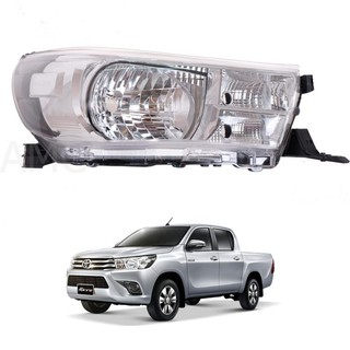 ไฟหน้า โตโยต้า รีโว TOYOTA HILUX REVO รุ่นก่อน rocco แบบธรรมดา 2 ประตู ข้างขวา