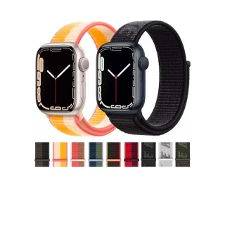 สาย Applewatch สายนาฬิกาข้อมือไนล่อนสําหรับ Apple Watch Band 44 มม. 40 มม. 45 มม. 41 มม. 38 มม. 42 มม. 44 มม. Correa สายนาฬิกา Iwatch Serie 3 5 6 Se 7