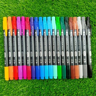 ปากกามาร์คเกอร์ 2 หัว Oniso Twin tip Marker