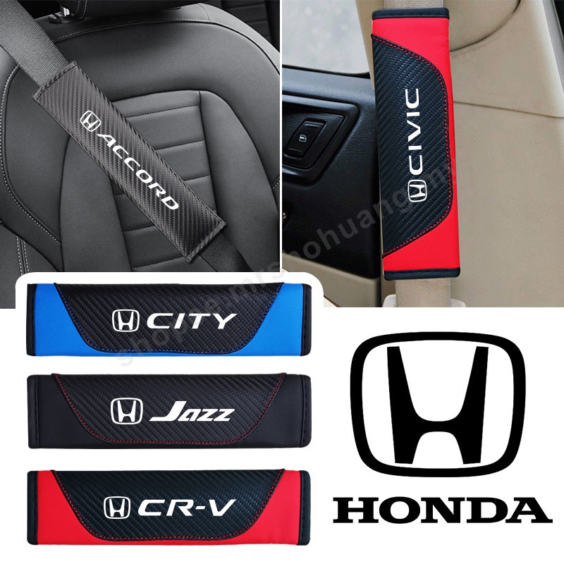 ที่หุ้มเข็มขัดนิรภัย FOR Honda Civic Crv Freed Jazz Brio City Accord หุ้มเข็มขัดนิรภัย ตกแต่งภายในรถ