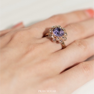 แหวนสวยหรูคริสตัลสไตล์แอนทิค (มี 13 สี) Gorgeous Crystal Ring (Freesize)