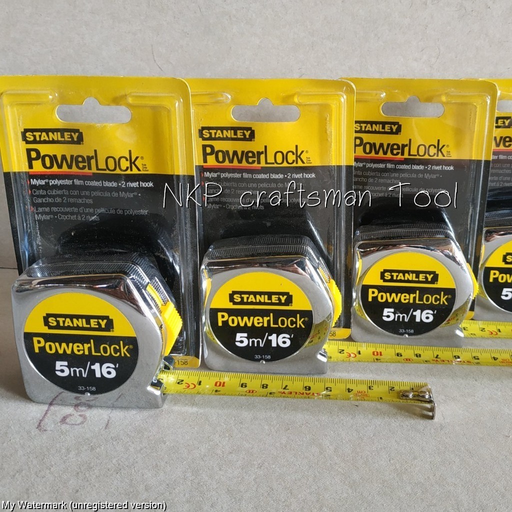ตลับเมตร STANLEY 5 เมตร POWER LOCK ของแท้ 100% ตลับเมตร STANLEY 5 เมตร POWER LOCK ของแท้ 100% (ราคาต่อชิ้น)