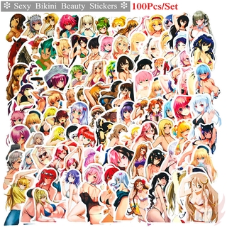 100Pcs/Set ❉ Sexy Bikini Beauty สติ๊กเกอร์ ❉ Fashion DIY Luggage Laptop Skateboard Doodle Decals สติ๊กเกอร์