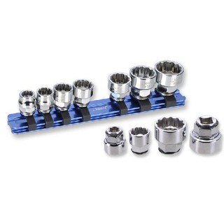 DEEN NO.DNGB2307WSET 1/4"sq.&amp;3/8"sq, Low Clearance Socket 7pc Set (8.10.12.13.14.17.19mm.) Gear Garage By Factory Gear