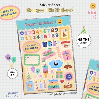 Sticker : Happy Birthday