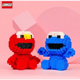 เลโก้นาโนไซส์ L แบบเฟือง - Linkgo 68272-68273 Sesame Street