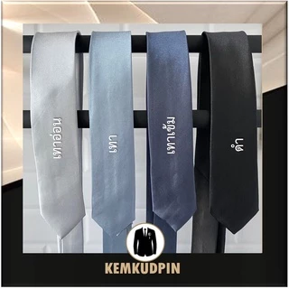 พร้อมส่ง Necktie เนคไทด์ เดี่ยว ผ้าซาติน ขนาด 5 CM